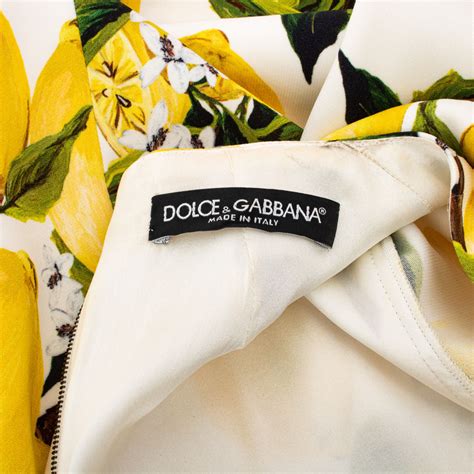 vestido dolce gabbana limao siciliano